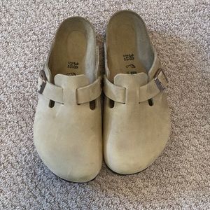Birkenstock Boston Clogs Oiled Leather Tobacco 38